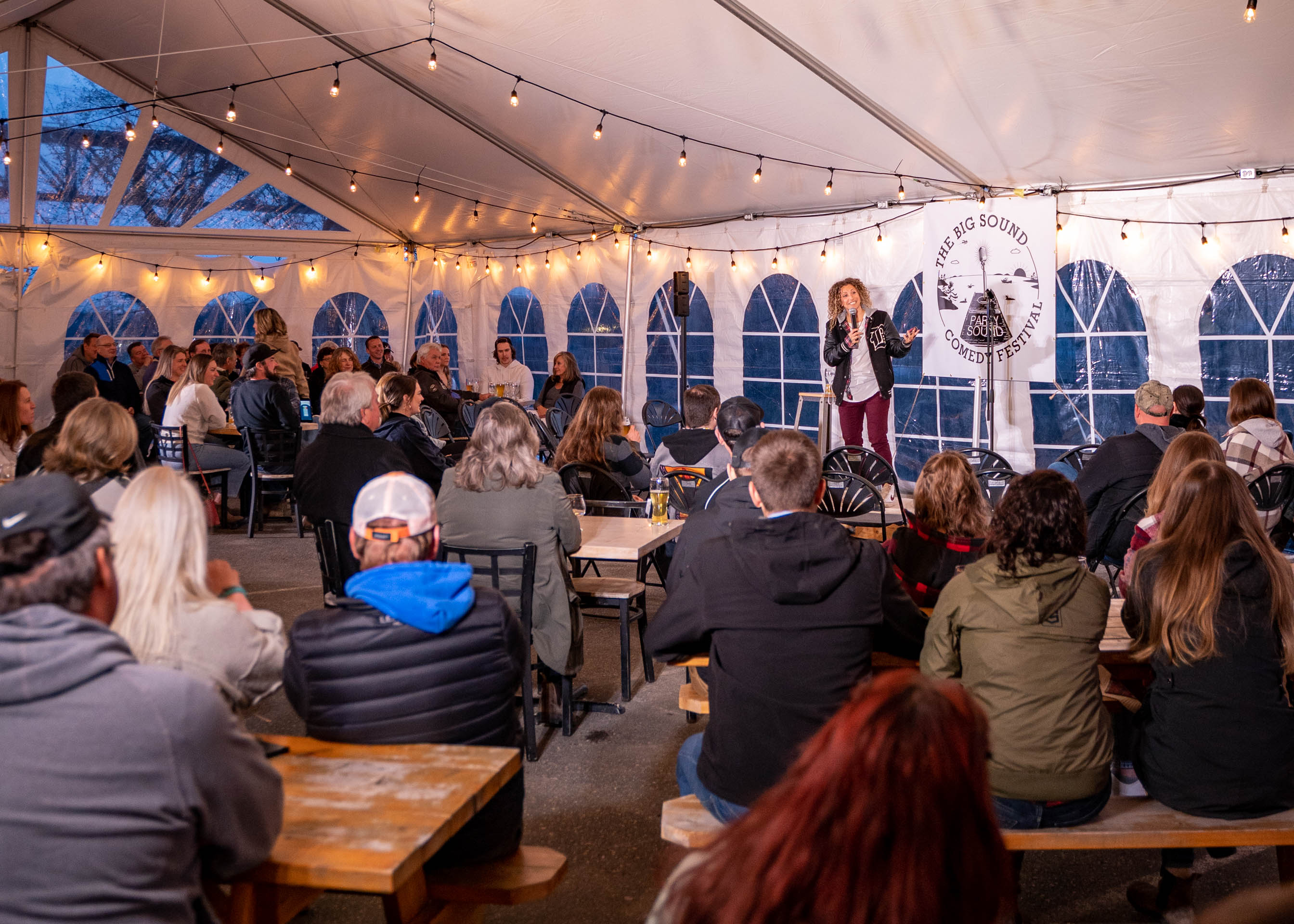 Comedy under the tent!